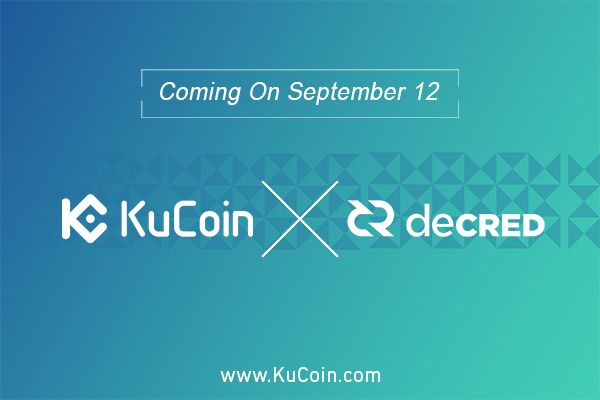 Decred (DCR) Is Now Part Of KuCoin’s Potential Tokens