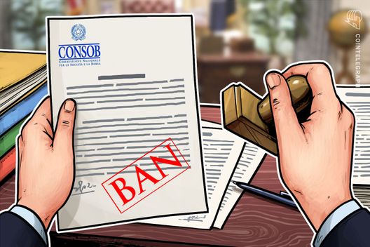 Italian Financial Regulator Issues Cease And Desist Order To Crypto-Related Project