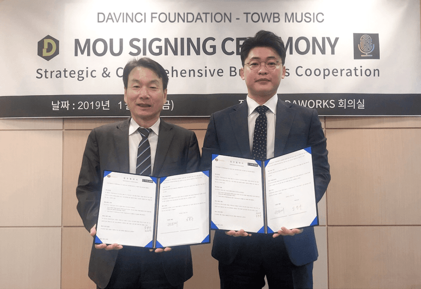 American Music Streaming TOWB Music And Davinci Foundation Sign MoU For Blockchain Integration Services