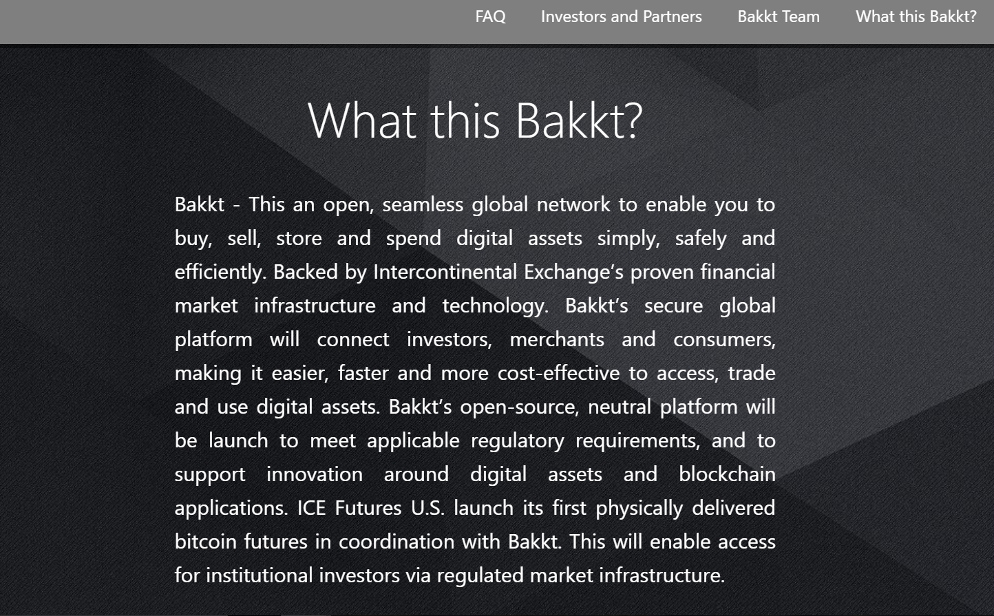 Someone Is Impersonating Bitcoin Futures Platfom Bakkt To Raise Money