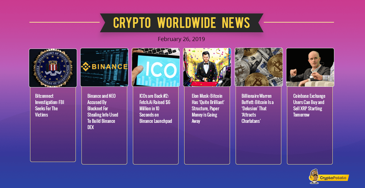 Despite The BTC Sell-Off, Some Altcoins Remind Us 2017 Following 150% Gains: Crypto Market Update 26-2-19