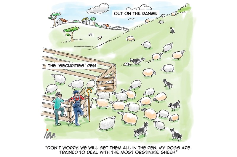 Cartoon: Driving Sheep