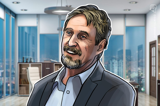John McAfee Doubles Down On $1M 2020 Price Prediction For Bitcoin