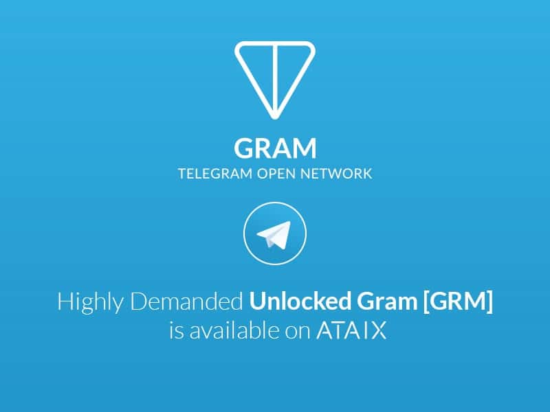 ATAIX Brings Telegram’s Unlocked Gram Tokens To The Public