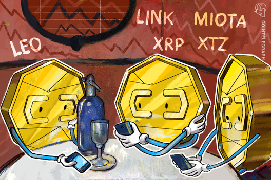 Top-5 Crypto Performers:  LEO, LINK. MIOTA, XRP, XTZ