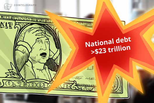 United States National Debt Hits 23 Trillion — Over $1M Per Bitcoin