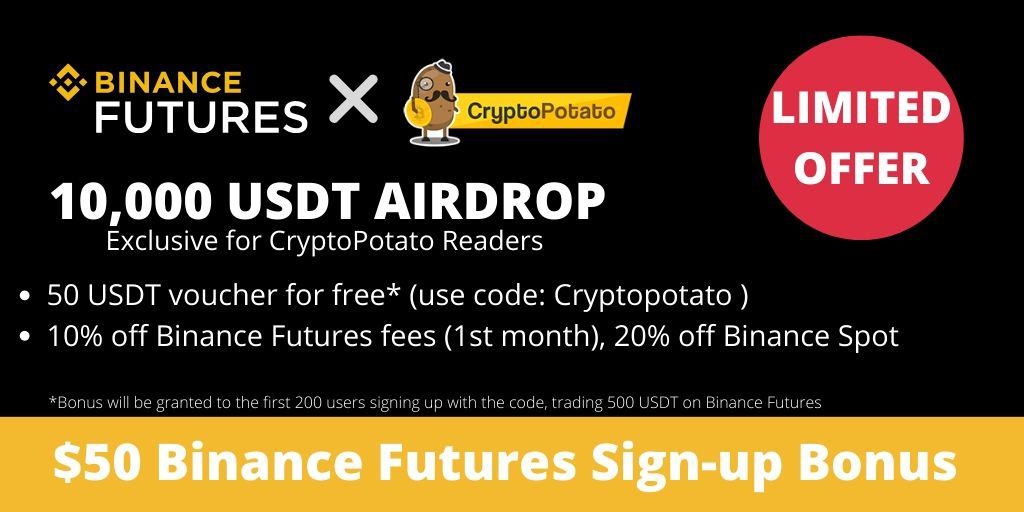 Cryptopotato-&-binance-futures-launch-10,000-usdt-airdrop:-50-usdt-free-voucher-for-sign-ups-(exclusive)