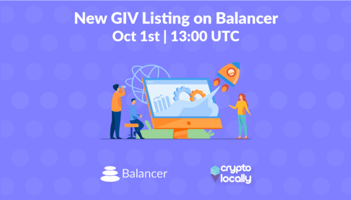Cryptolocally’s-giv-will-be-listed-on-balancer-on-oct-1