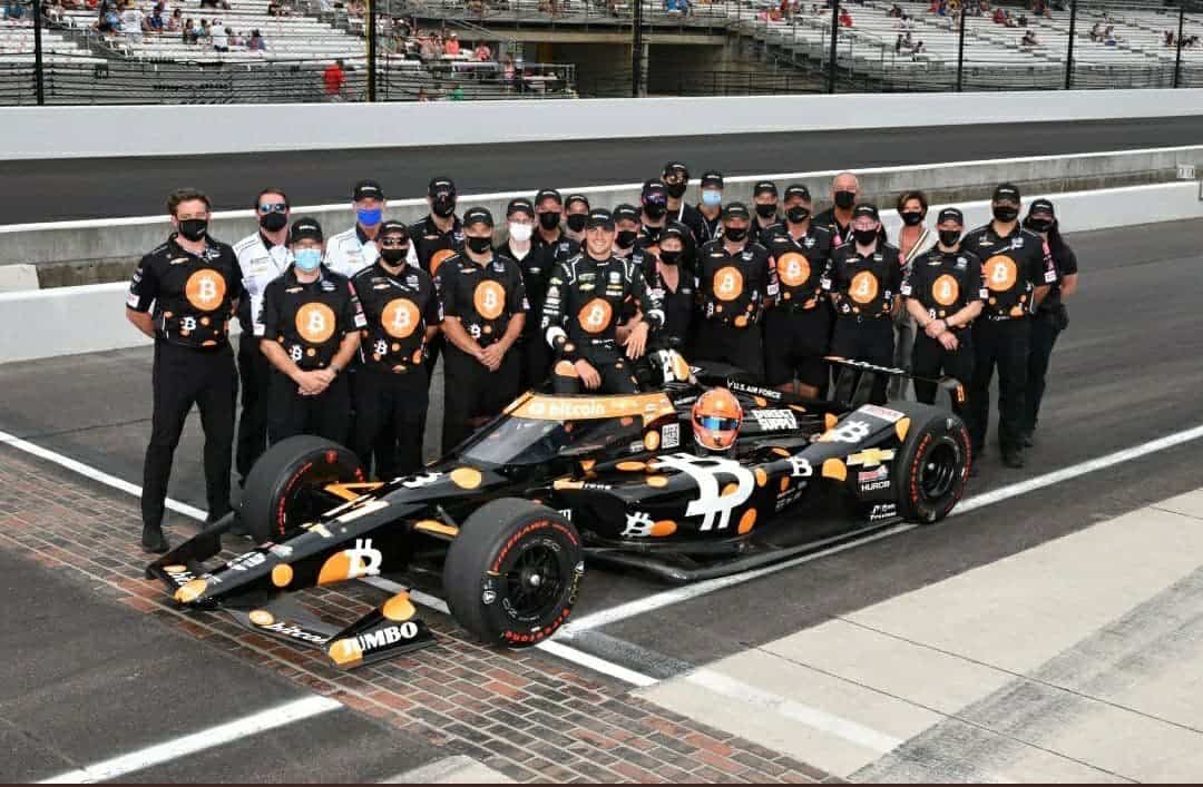 Ed-carpenter-with-his-bitcoin-chevrolet-comes-fifth-on-indy-500