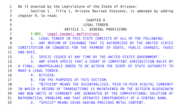 Bill-introduced-to-make-bitcoin-a-legal-tender-in-arizona