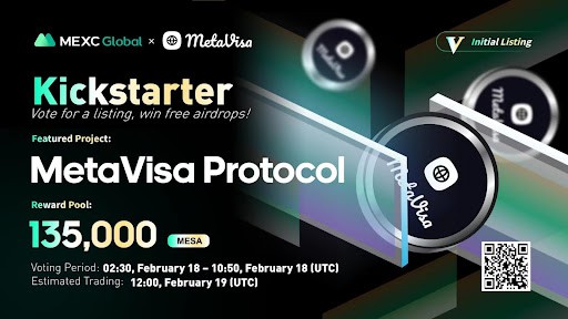 Mesa-on-mexc-kickstarter-users-can-vote-to-win-135,000-metavisa-protocol-(mesa)airdrops