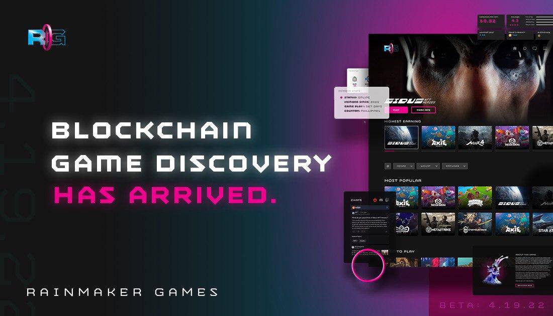 Rainmaker-games-announces-the-launch-of-first-blockchain-gaming-discovery-platform
