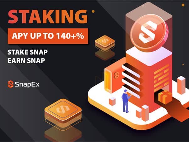 Snapex-launches-single-staking-with-up-to-140.95%-apy