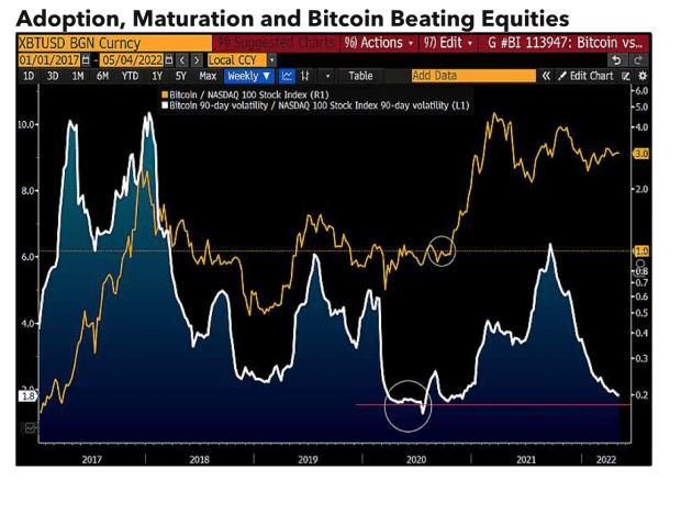 Bloomberg-intelligence-report:-bitcoin-is-becoming-a-risk-off-asset-as-inflation-rises