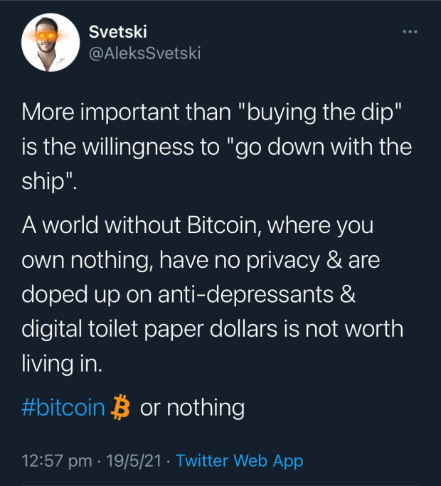 Going-down-with-the-ship:-bitcoin-or-nothing