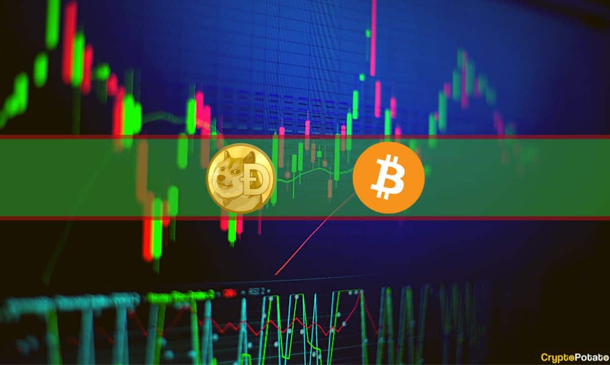 Dogecoin-jumps-8%,-bitcoin-slips-below-$23k-(market-watch)