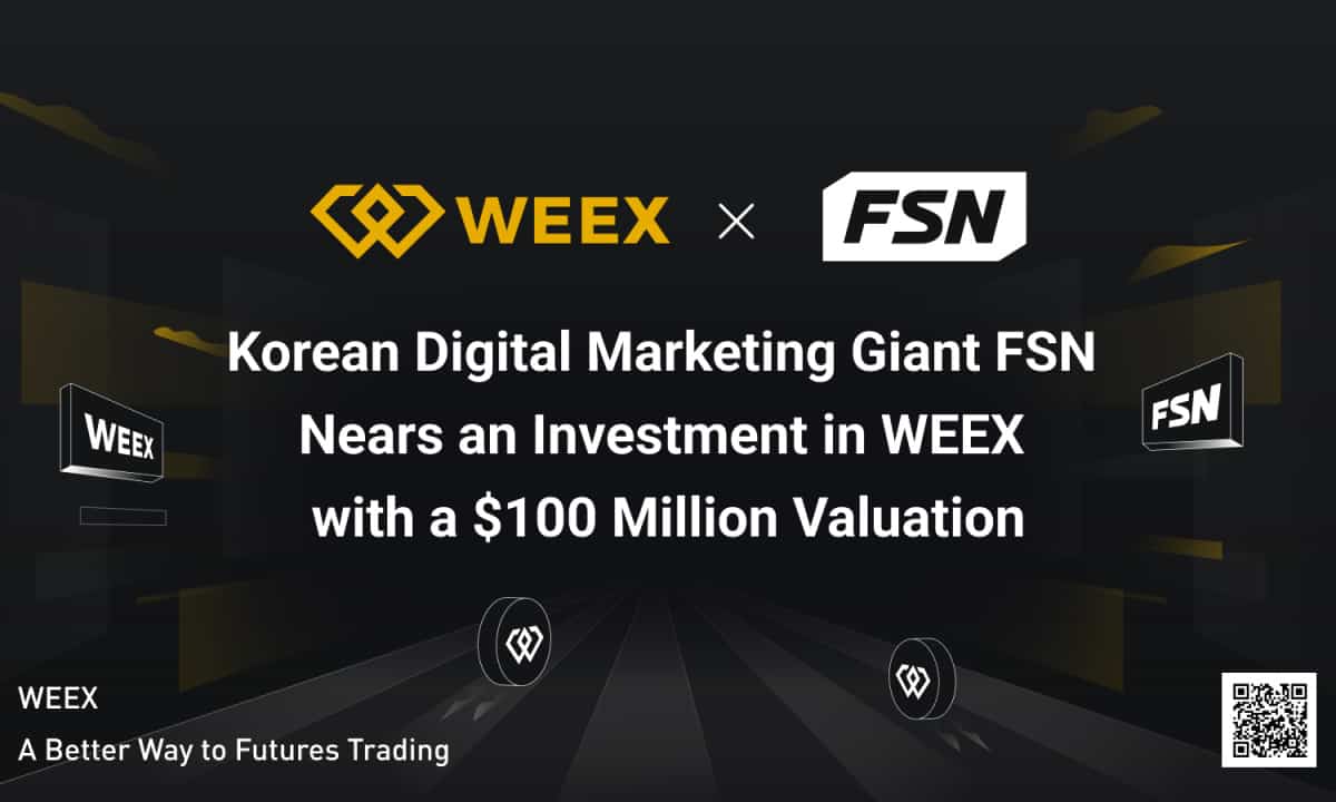 Korean-digital-marketing-giant-fsn-nears-an-investment-in-crypto-exchange-weex-with-a-$100-million-valuation