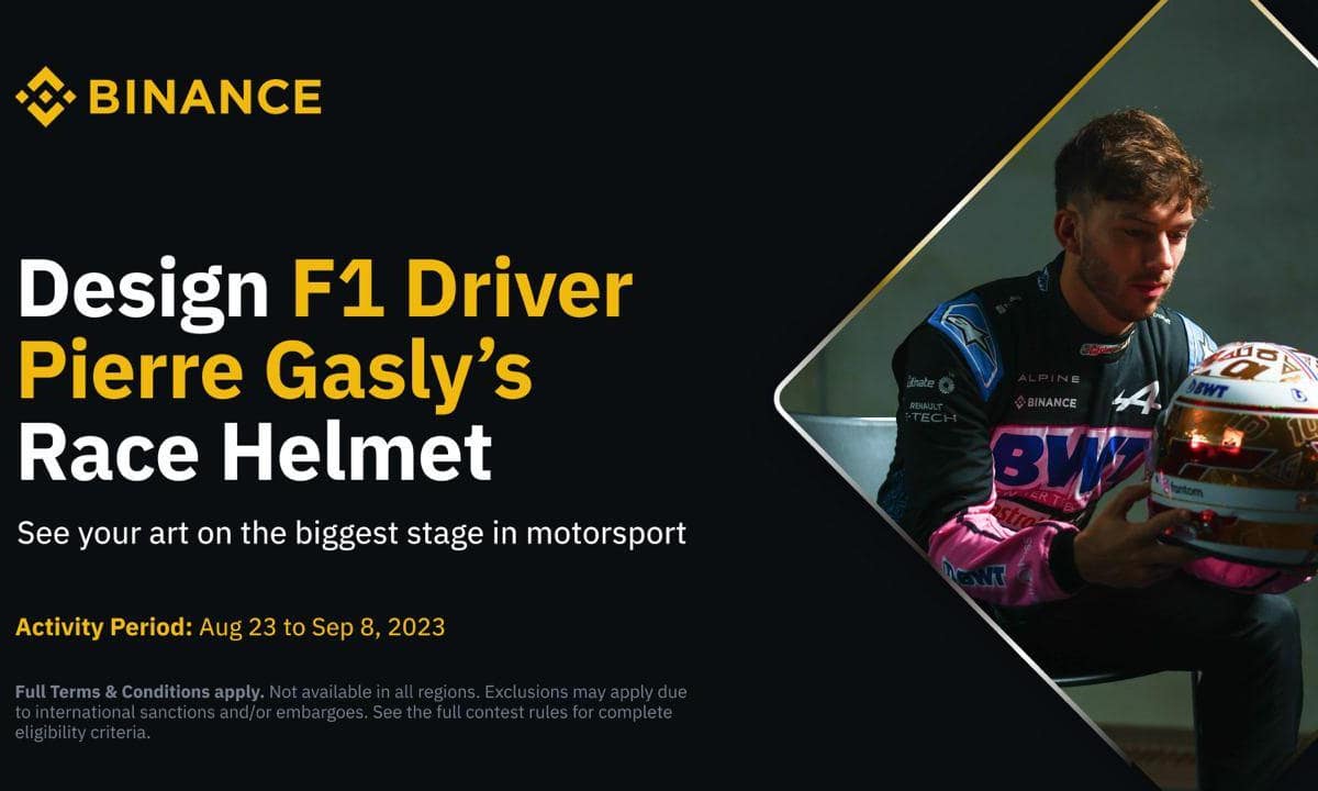 Binance-announces-helmet-design-contest-in-partnership-with-alpine-f1-driver-pierre-gasly