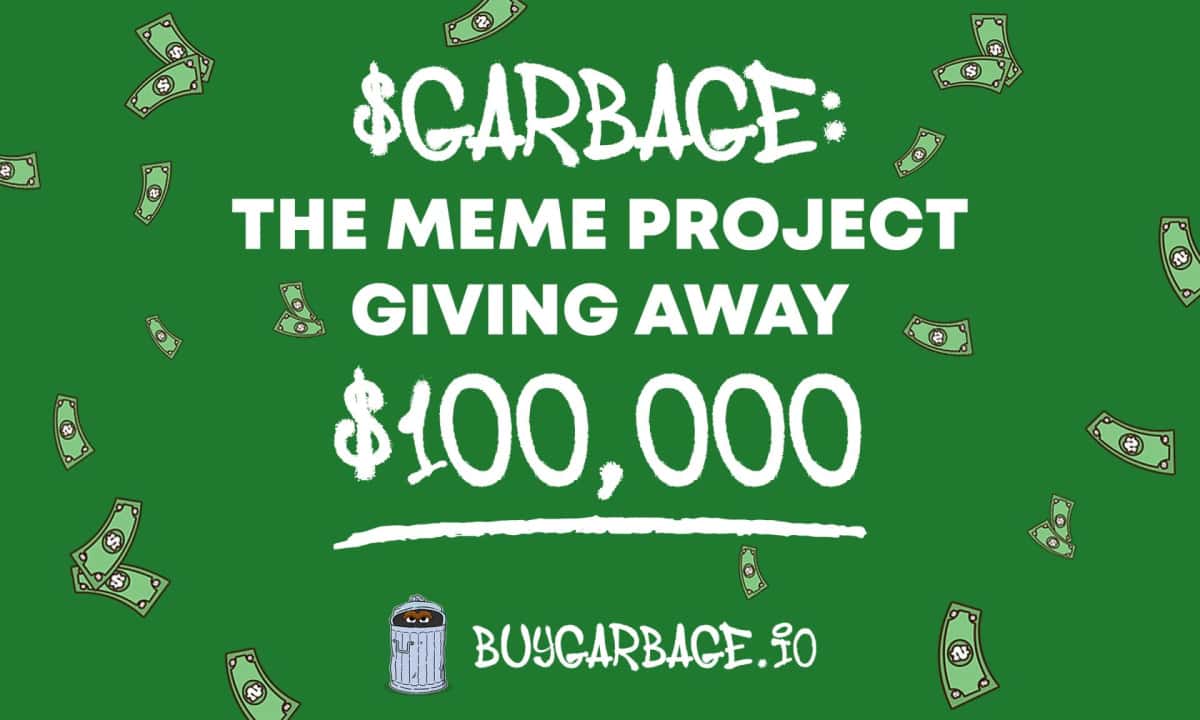 Memecoin-project-garbage-aims-to-launch-a-$100,000-giveaway