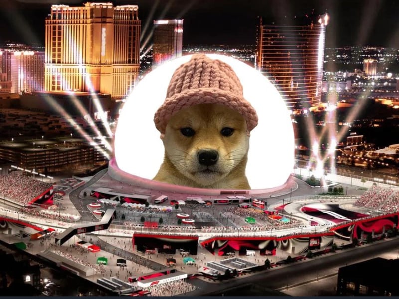 Dogwifhat-community-plan-to-put-the-meme-on-the-vegas-sphere