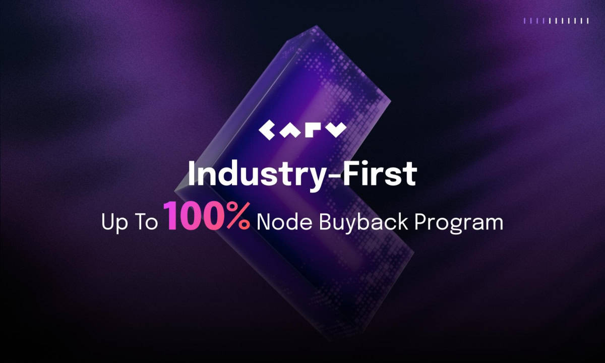 Carv-announces-up-to-100%-node-buyback-program-to-chaperone-its-node-launch-and-hyperscale-its-data-layer