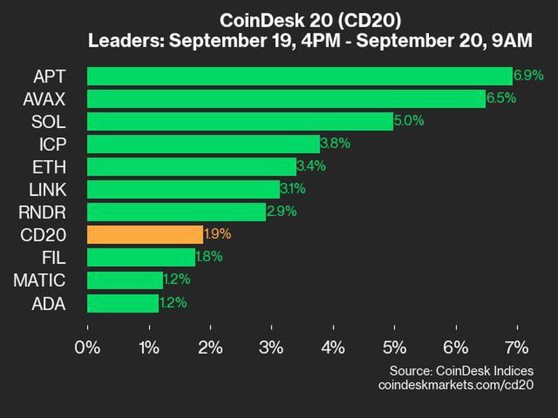 Coindesk-20-performance-update:-apt-jumps-6.9%-as-index-gains