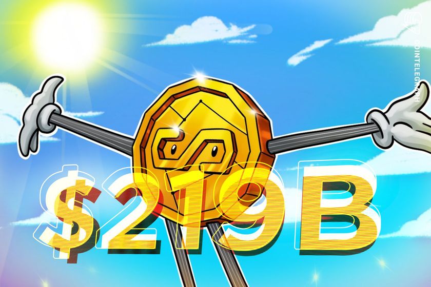 Rising-$219b-stablecoin-supply-signals-mid-bull-cycle,-not-market-top