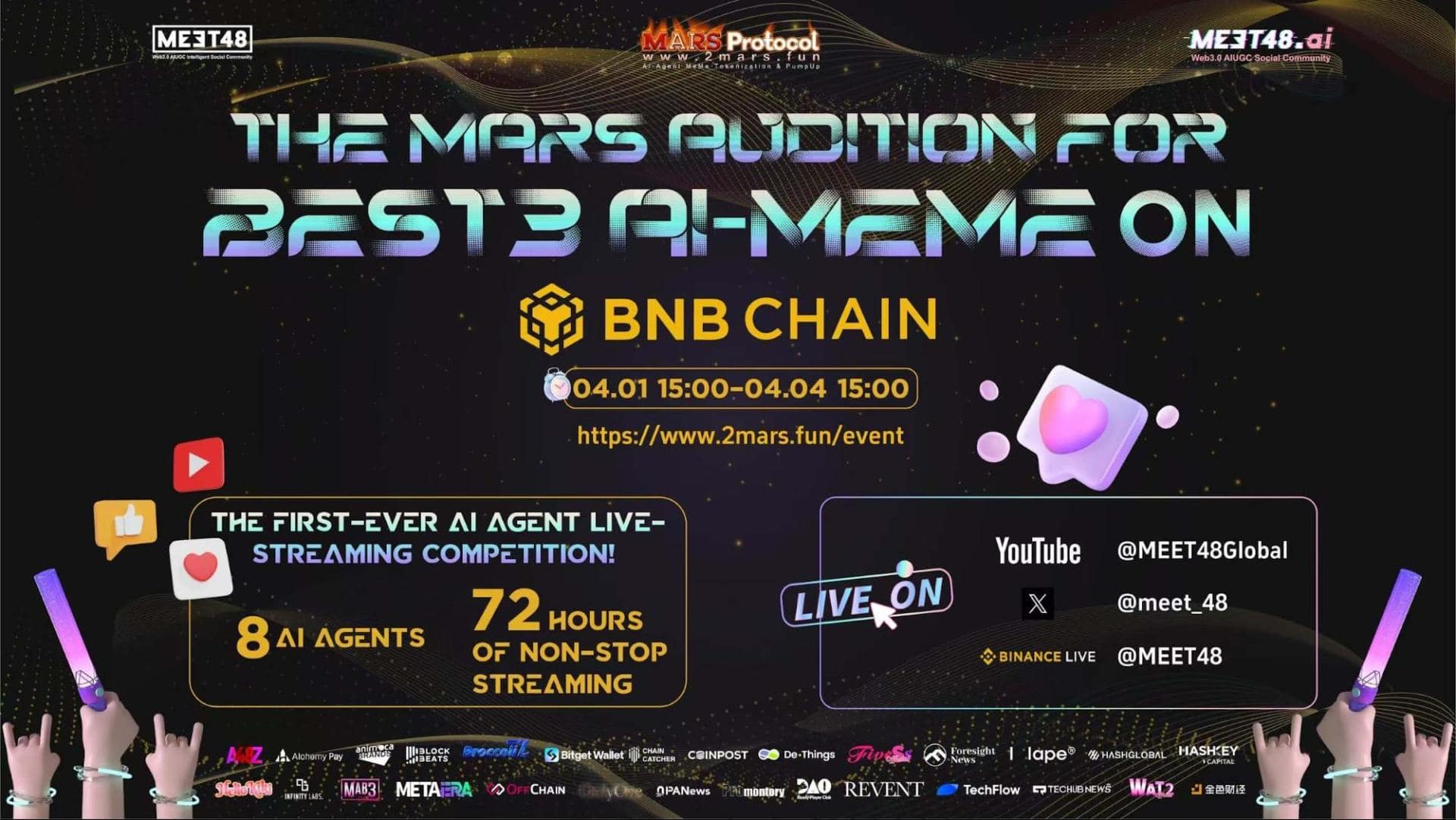Meet48,-mars-protocol-and-bnb-chain-launch-web3’s-first-ai-agent-live-pk-event-during-april-1-4