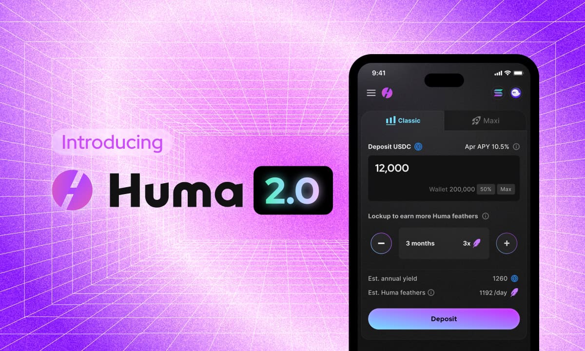 Huma-finance-2.0-launches-on-solana,-bringing-composable-real-yield-to-defi-users